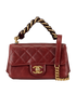 Paris-Cosmopolite Small Flap Bag, &pound;2,500, Handbags, Red, Leather, Front view